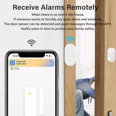 Tuya Zigbee Door Magnetic Sensor Door Window Open Closed Detector Alarm Sensor Smart Life App Works With Alexa Google Home