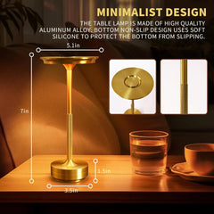 Wierless Simple Charging LED Desk Lamp restaurant Bar Table Lamp Dimming Atmosphere Retro Portable Charging Touch USB Read Lamp - Dreamy-Designs Store Online