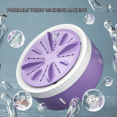 3 Gear Timing Mini Washing Machine (Portable) / Rotating Turbine / Ultrasonic Cleaner / For Underwear, Socks, Baby's Clothes / USB Powered / 4KG Capacity - Dreamy-Designs Store Online