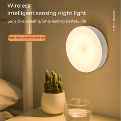 LED Smart Human Body Sensor Night Lamp Emergency Automatic Lighting USB Charging Wireless Magentic Suction Use Night Light - Dreamy-Designs Store Online