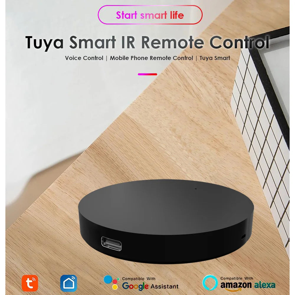 Tuya Smart WiFi Universal IR Remote Control 38KHz DIY Smart LIfe APP Voice Control for TV DVD AC with Alexa Alice Google Home - Dreamy-Designs Store Online