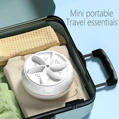 Portable Mini Turbo Washer USB Powered (30W) / Ultrasonic Cleaning Machine / For Underwear, Socks, Jewelry / Compact Travel Size (9.5cm) / Home & Travel Use - Dreamy-Designs Store Online