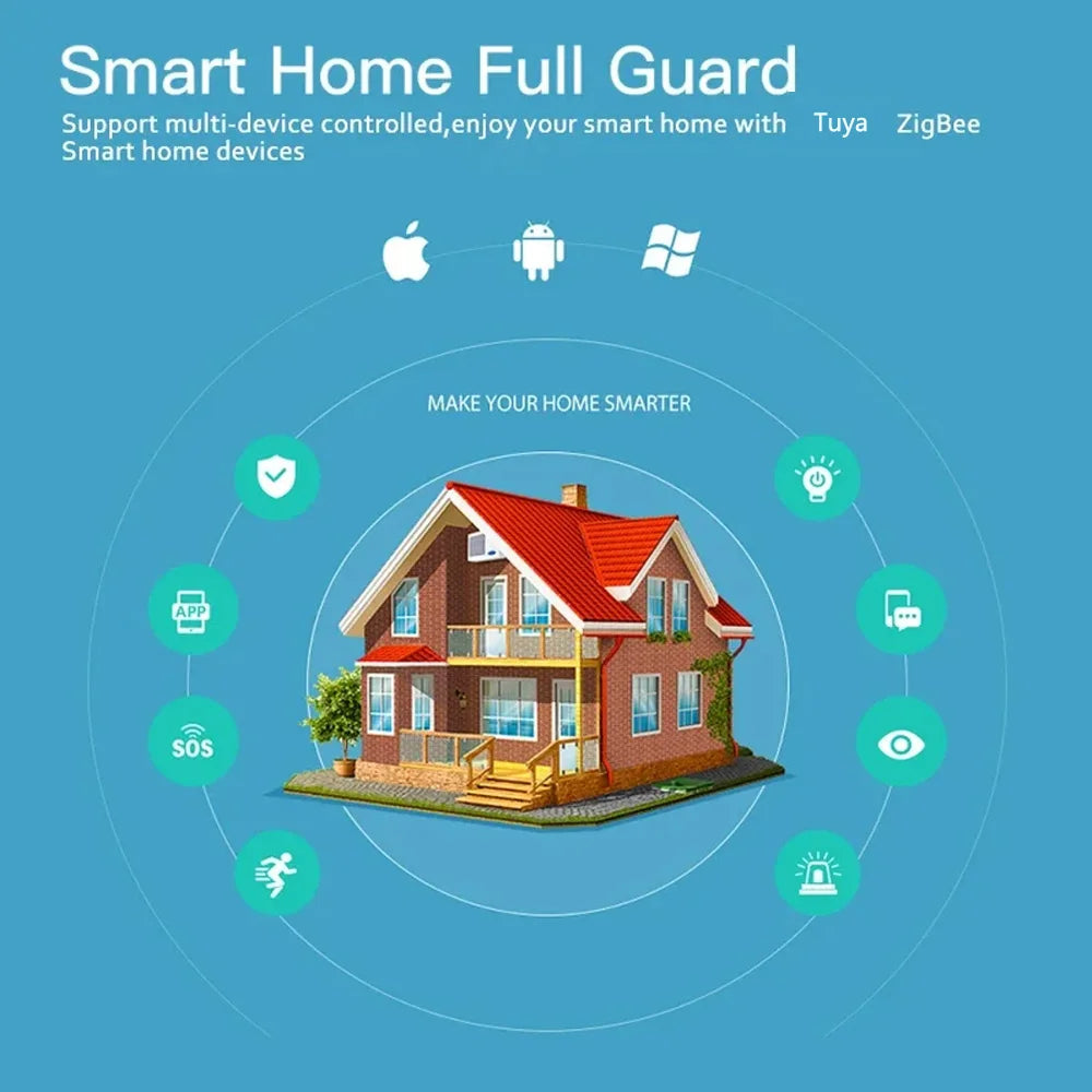 Tuya Zigbee Door Magnetic Sensor Door Window Open Closed Detector Alarm Sensor Smart Life App Works With Alexa Google Home