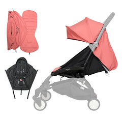 Premium 3-Piece Stroller Accessory Set for YOYO/YOYO2/YOYA Babytime (Hood, Mattress, Seat Cushion) - UPF50+ Sun Protection, Comfortable Padding - Dreamy-Designs Store Online