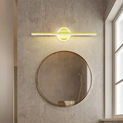 Modern LED Wall Lamp 40/60cm Mirror Light Bathroom Toilet Black Gold Long Strip Fixture Home Decor Led Lighting Lamps Lustre - Dreamy-Designs Store Online