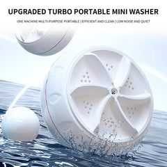 60W Portable Turbo Washing Machine (High Power Mini Ultrasonic Washer) for Baby Clothes, Underwear, Socks / Business Trip, Travel / USB-Powered - Dreamy-Designs Store Online