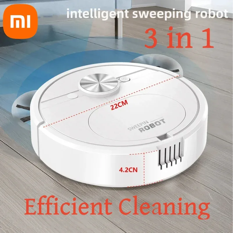 Xiaomi Smart Robot Vacuum Cleaner (3-in-1) / 4000Pa Suction / Pet Hair & Carpet Specialist / 2-Hour Battery / Automatic Home Cleaning (Black, White) - Dreamy-Designs Store Online