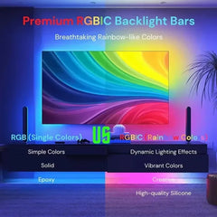 PC/TV Led Backlight RGBIC LED Strip Light with Color Picking Sensor App Control Music Sync Smart RGB Light for Gaming Atmosphere - Dreamy-Designs Store Online