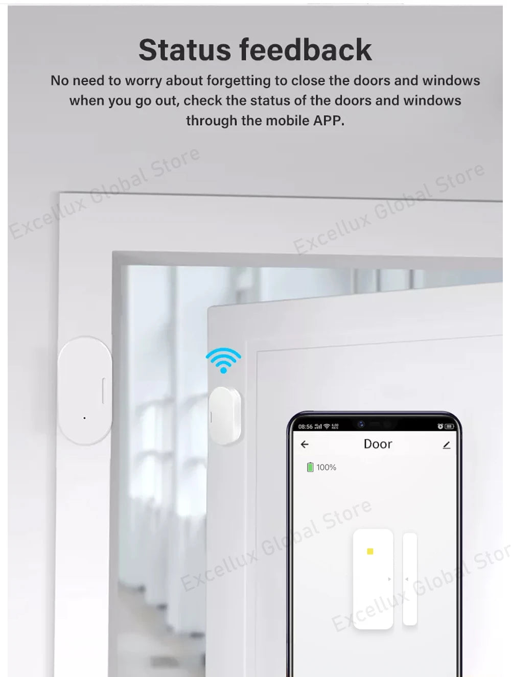 Tuya Zigbee Door Magnetic Sensor Door Window Open Closed Detector Alarm Sensor Smart Life App Works With Alexa Google Home