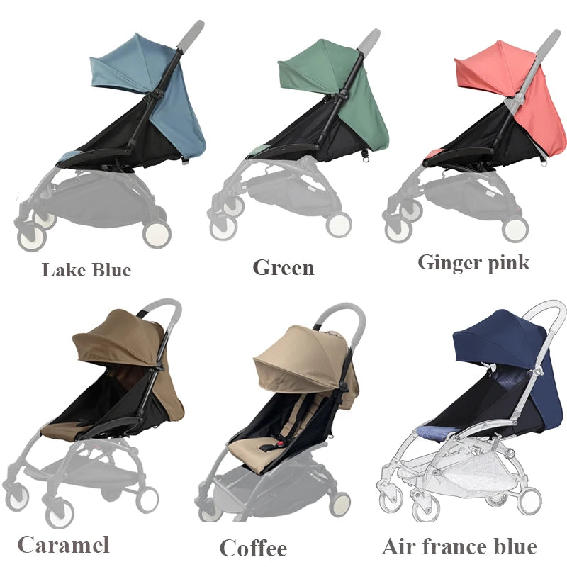 Premium 3-Piece Stroller Accessory Set for YOYO/YOYO2/YOYA Babytime (Hood, Mattress, Seat Cushion) - UPF50+ Sun Protection, Comfortable Padding - Dreamy-Designs Store Online