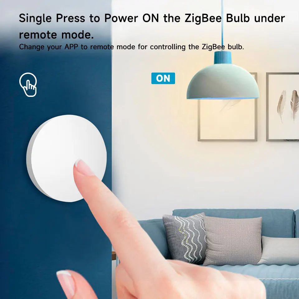 Tuya ZigBee Wireless Scene Switch Push Button Automation Scenario Controller Battery Powered Intelligent Linkage Tuya Devices