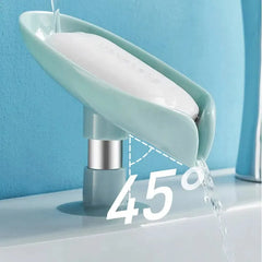 Leaf-Shaped Soap Holder (2pcs) "Suction Cup Design" / Drain Tray / Drying Rack (For Shower, Kitchen, Bathroom) "Sponge Container" / Home Accessories - Dreamy-Designs Store Online