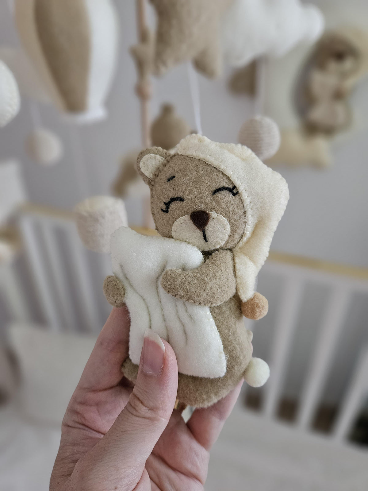 Sleepy Bear Dreamland Mobile - Dreamy-Designs Store Online