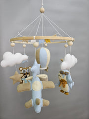 Aviator Bear Mobile: Dreamy Nursery Adventures - Dreamy-Designs Store Online