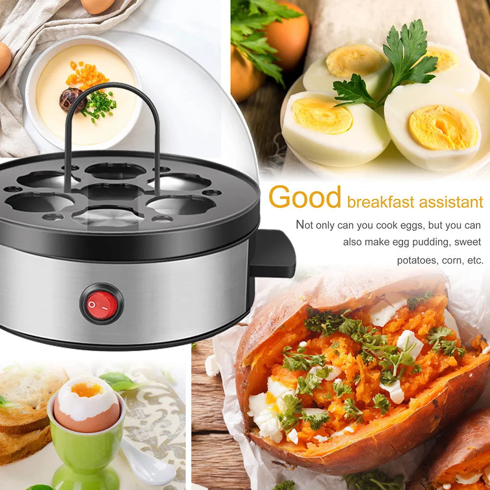 Multifunctional Egg Cooker Mini Egg Steamer (Home Fashion Style) / Stainless Steel & ABS / Picture Color / Breakfast Egg Steamer - Dreamy-Designs Store Online