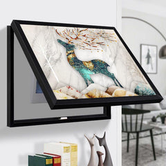 Fashion Electric Meter Box Decorative Painting (No Drilling Required) - Nordic Style Crystal Film Art for Living Room (40*30cm Frame, Fits 32*22cm Flip Cover) - Dreamy-Designs Store Online