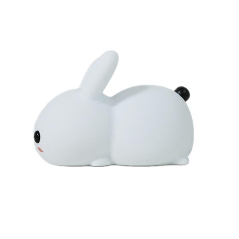 Rabbit LED Night Light Silicone Animal Cartoon Dimmable Lamp USB Rechargeable For Children Kids Baby Gift Bedside Bedroom - Dreamy-Designs Store Online