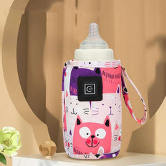 Milk Bottle Insulation Sleeve USB Three Gear Heating (Portable Use) / Mechanical Operation / 5V Rated Voltage / 9W Rated Power / 4 Color Options - Dreamy-Designs Store Online