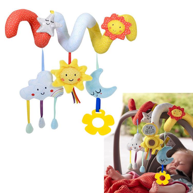 Star Moon Baby Rattle: 6-in-1 Sensory Toy for Infants - Dreamy-Designs Store Online