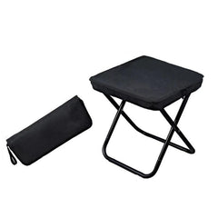 Outdoor Folding Pocket Stool Portable - Compact Seating Solution (Metal, Khaki/Black, Small/Large) - Dreamy-Designs Store Online