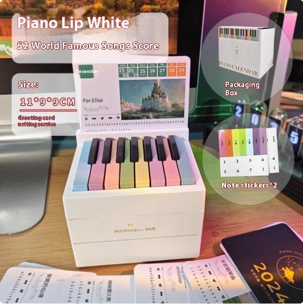 Taylor Piano Calendar 2025 Mini Piano Calendar (Desktop Ornament) / 27 Music Calendar Cards / 52 Songs / USB Rechargeable / 5 Instrument Sounds / Gifts for Music Fans - Dreamy-Designs Store Online