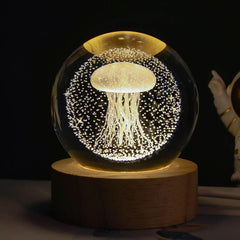 6 Designs: 3D Planet Crystal Ball Night Lamp | Cosmic Wonder - Dreamy-Designs Store Online