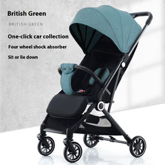 Pull Rod Type Summer Ultra-light Stroller Four Minus: Reversible, One-Click Folding, Multi-Color Stroller (With Trolley & Gifts) - Dreamy-Designs Store Online