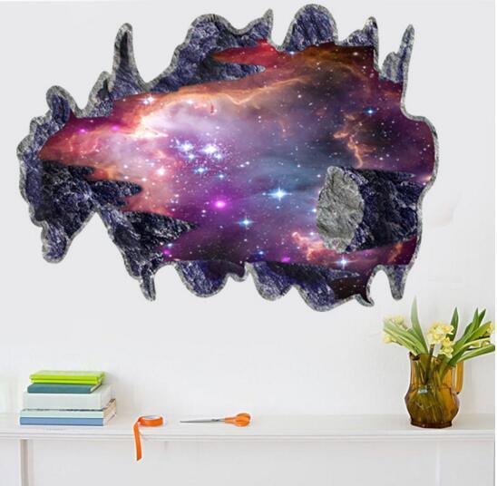 Space Planet Wall Stickers Bedroom Living Room Ceiling Decoration Stickers 3D Stereo - Dreamy-Designs Store Online