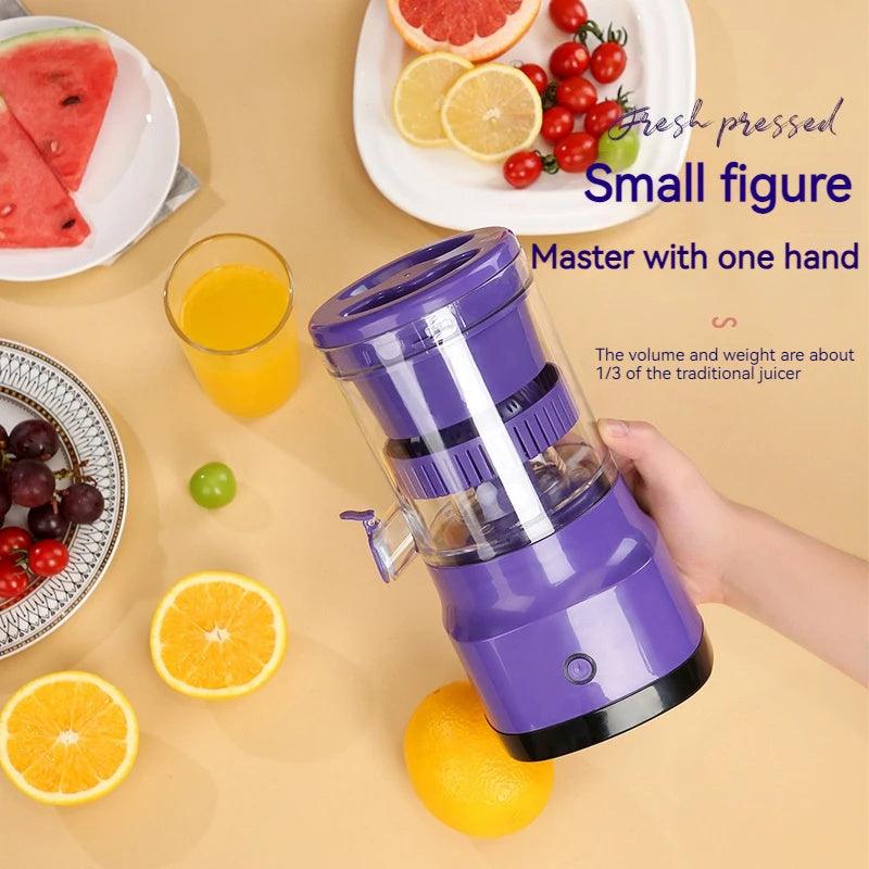 Electric Orange Juicer, USB Rechargeable Portable Blender (400ml) - Citrus Squeezer for Lemons, Limes, Grapefruits / Purple, 2400mAh Dual Battery - Dreamy-Designs Store Online