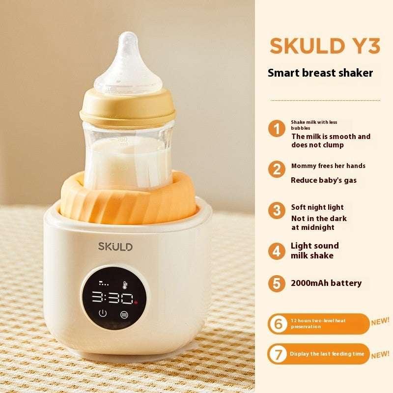 Electric Automatic Constant Temperature Milk Shaker (Rechargeable) - Perfect for Infants 0-2 Years Old / Touch Operation / PP Material / Light Tone Options - Dreamy-Designs Store Online