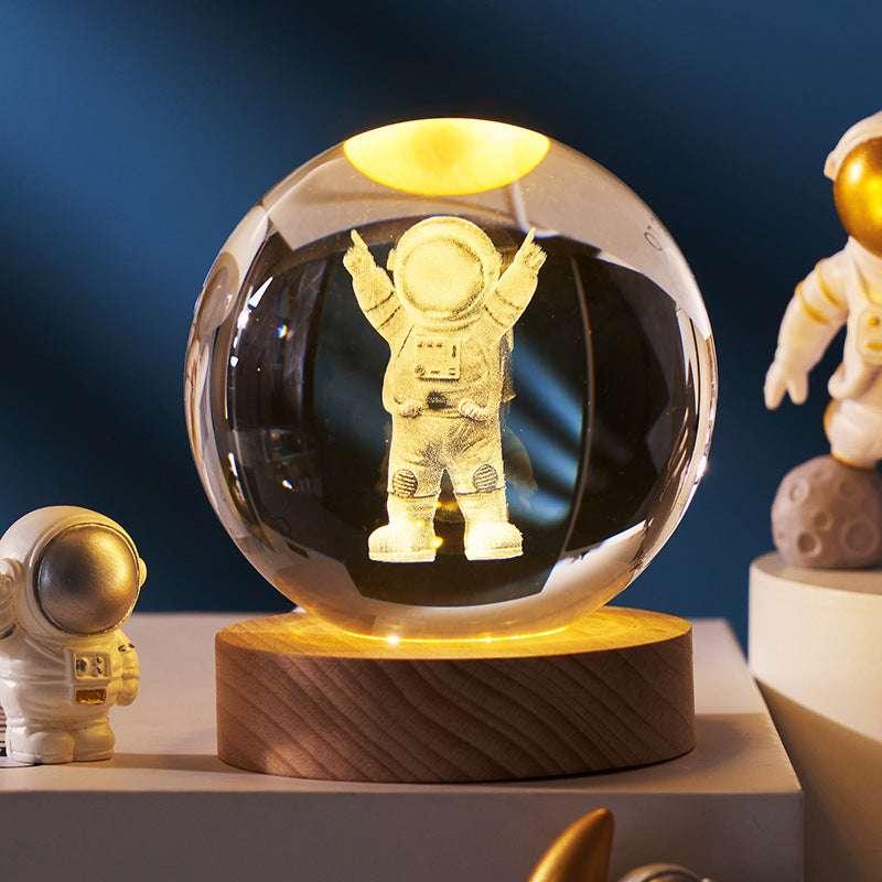 6 Designs: 3D Planet Crystal Ball Night Lamp | Cosmic Wonder - Dreamy-Designs Store Online