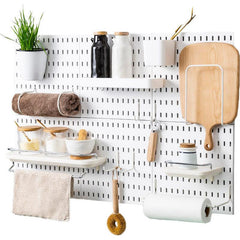 Punch-Free Drawer Wall-Mounted Spice Rack Kitchen Sink Storage Rack (PP+Iron, Multi-Functional Organizer with Hooks) - Dreamy-Designs Store Online