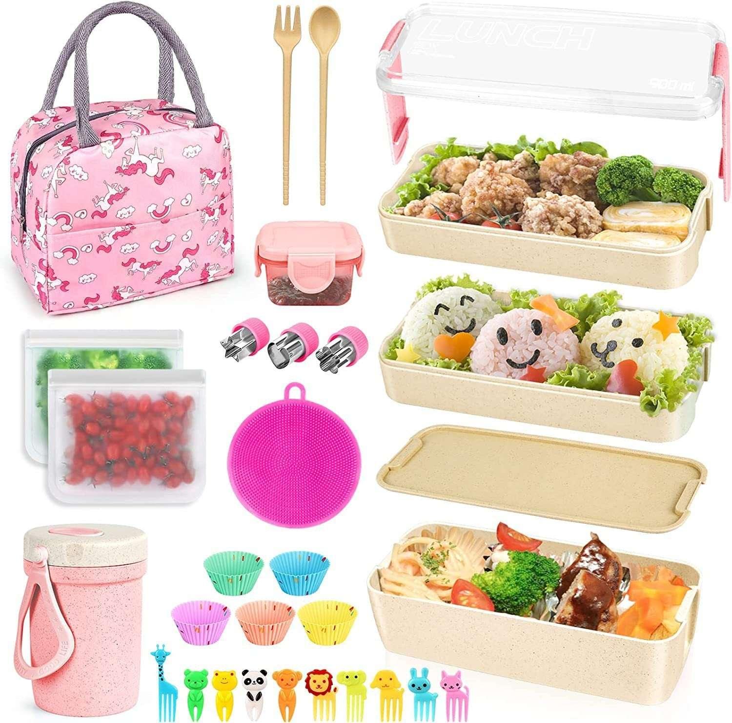 27-Piece Lunch Box Set: Your Complete Mealtime Solution - Dreamy-Designs Store Online