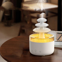 New Cloud Rain Air Humidifier Essential Oil Aromatherapy Diffuser USB Mute Mist Air Humidifier With Colorful Light - Dreamy-Designs Store Online