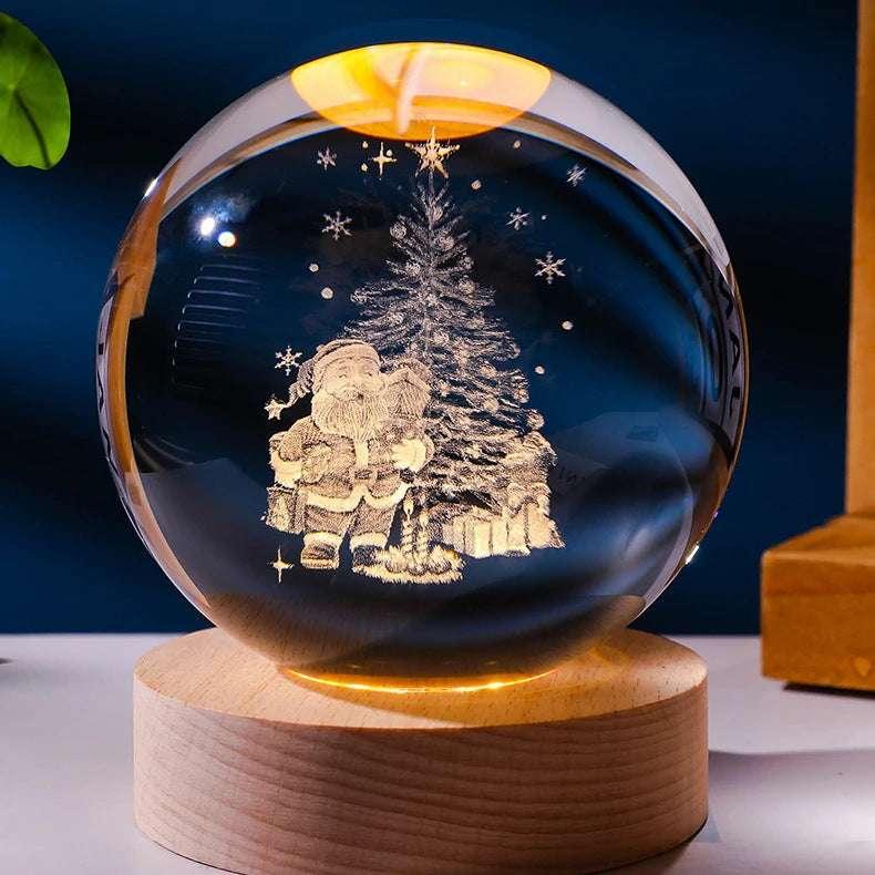 6 Designs: 3D Planet Crystal Ball Night Lamp | Cosmic Wonder - Dreamy-Designs Store Online