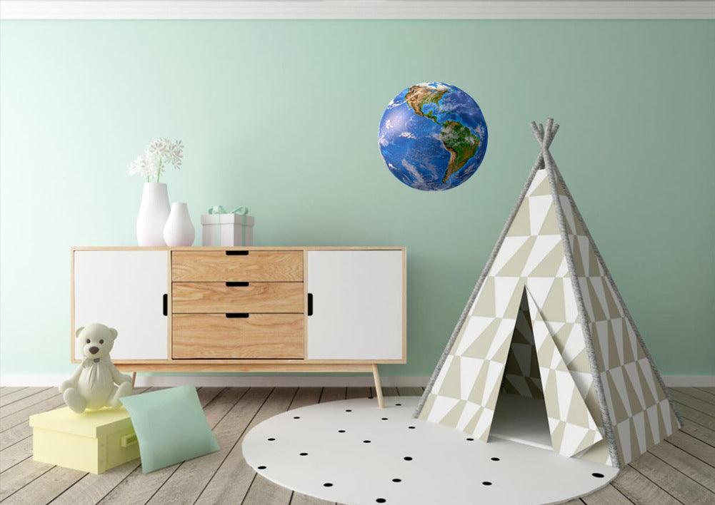 Luminous Wall Stickers 3D Moon Earth Glow Decorative Stickers - Dreamy-Designs Store Online