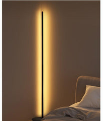 Simple LED Floor Lamp (25cm/50cm/100cm) - Modern Aluminum Alloy Vertical Light For Living Room, Bedroom, Hotel (With/Without Remote Control) - Dreamy-Designs Store Online